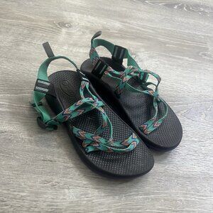 Kids Size 6 Chaco Z Cloud X2 Adjustable Strap Loop Aztec Geometric Sandals